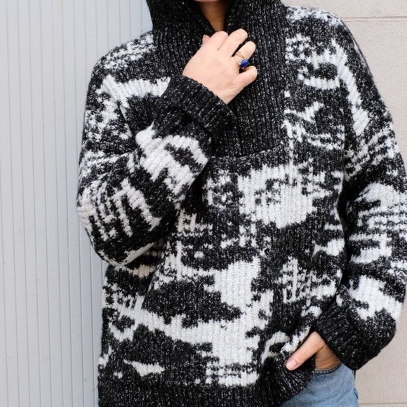 JOHN + JENN 1/4 Zip Knit Sweater - Picture 2 of 7